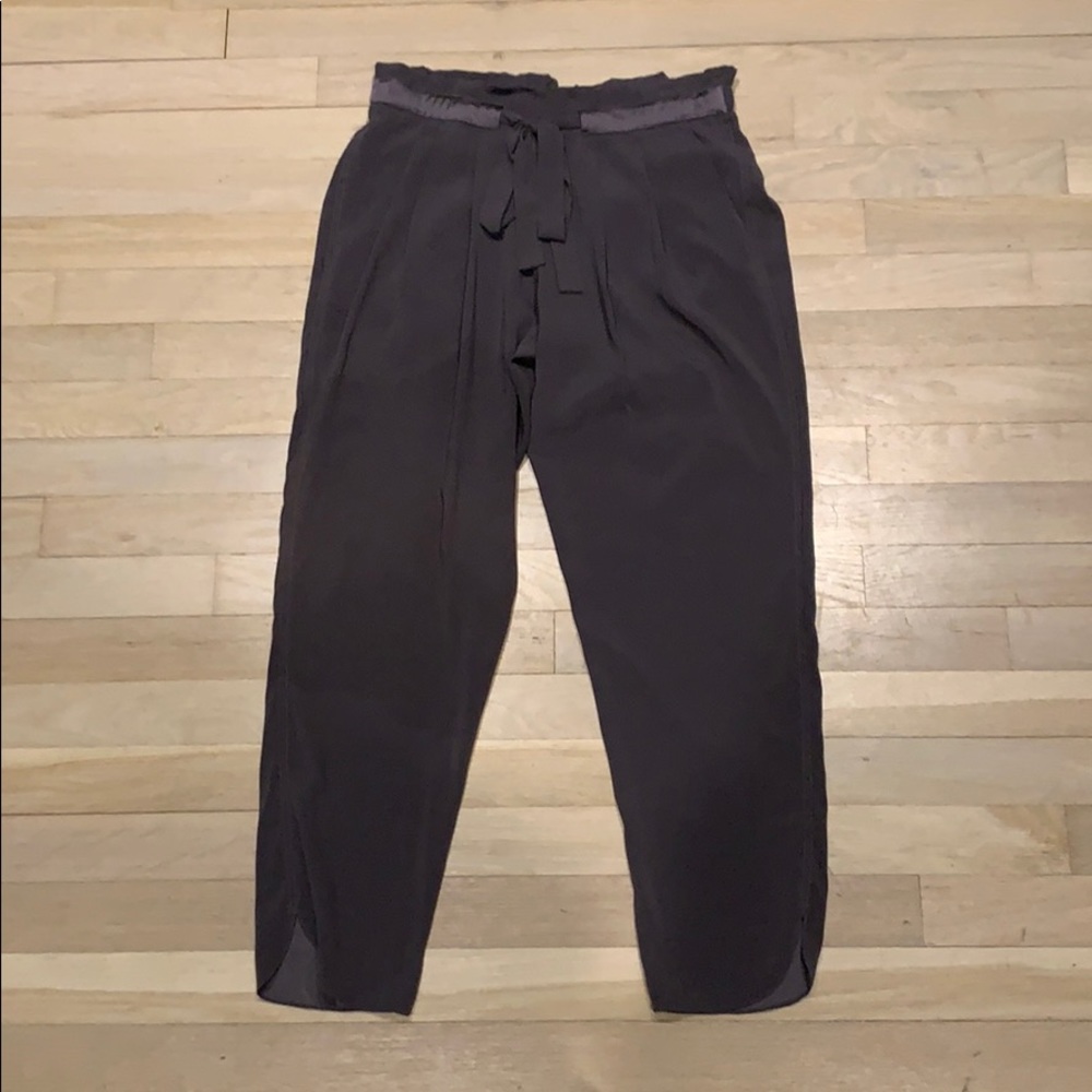 Ramy Brook silk relaxed tie waste pant